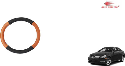 Auto Oprema Steering Cover For Mercedes Benz C250(Black, Tan, Leatherite)