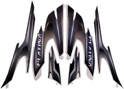 Dateen Sticker & Decal for Bike(Grey)