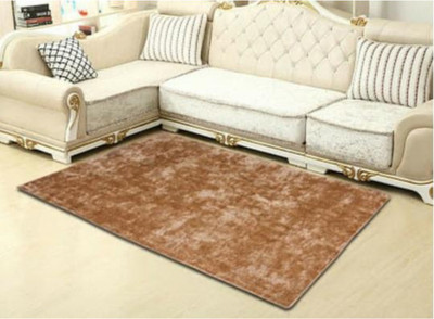 RM Handloom Beige Polyester Carpet(3 ft,  X 5 ft, Rectangle)