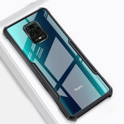 MatteSmoke Back Cover for Mi Redmi Note 9 Pro(Black, Camera Bump Protector, Pack of: 1)