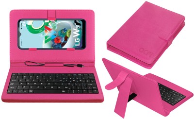 ACM Keyboard Case for Lg W31 Plus(Pink, Cases with Holder, Pack of: 1)