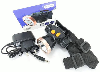 iDOLESHOP RL-919W - Rechargeable Long Range Head Torch 30 W 6 hrs Bulb Emergency Light(Multicolor)