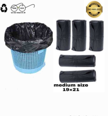MJ Exim Garbage Bag 19 Inches X 21 Inches Pack of 4 ( 120 Pieces), medium size Medium 13 L Garbage Bag  Pack Of 120(120Bag )