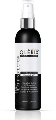 QLERIX Premium Hair Heat Protector Hair Spray with keratin vitamin E &amp; B5 Hair Spray  (200 ml)