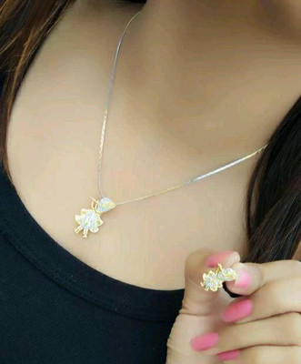 Pihoo Enterprise Alloy Gold Jewellery Set(Pack of 1)