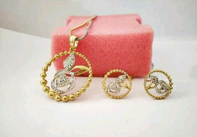 Pihoo Enterprise Alloy Gold Jewellery Set(Pack of 1)