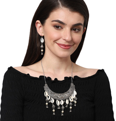 Bhagya Lakshmi Alloy Silver Silver Jewellery Set(Pack of 1)
