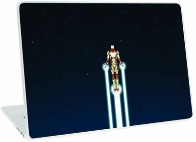 Galaxsia Iron Man D1 Laptop Skin vinyl Laptop Skin Compatible for 15.6 inch(Theme: Comics & Cartoons)