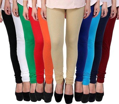 K M R Churidar  Ethnic Wear Legging(Multicolor, Solid)