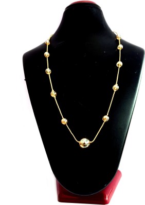 UNIQUE IMITATION TRANS PEARL CHAIN FOR WOMEN Pearl Gold-plated Plated Brass Chain