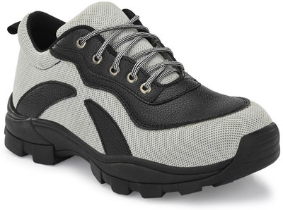 Ozarro Steel Toe Fabric Safety Shoe(Grey, S1, Size 11)
