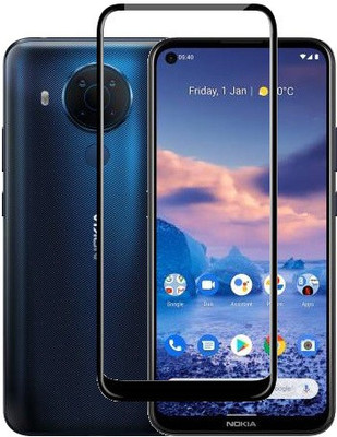 HOBBYTRONICS Edge To Edge Tempered Glass for Nokia 5.4(Pack of 1)