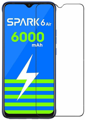 XTRENGTH Edge To Edge Tempered Glass for TECNO SPARK 6 AIR(Pack of 1)