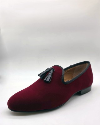 miniPRICE Corporate Casuals Loafers For Men(Maroon , 6)