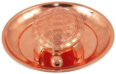 SBBCO Vastu Feng Shui Crystal Turtle Tortoise for Good Luck Decorative Showpiece  -  6 cm(Copper, Copper)