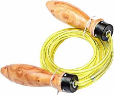 DIBACO SPORTS Wooden Handle Jumping Skipping Rope for Men, Women, Children Ball Bearing Skipping Rope(Length: 260 cm)