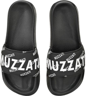 Muzzati Men Slides(Black , 9)