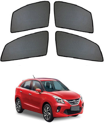 AuTO ADDiCT Side Window Sun Shade For Toyota Glanza(Black)