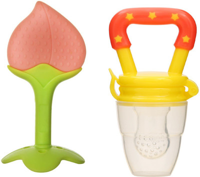 smilykid FRUIT FEEDER AND FRUIT SHAPE TEETHER Teether and Feeder(MULTI 02)