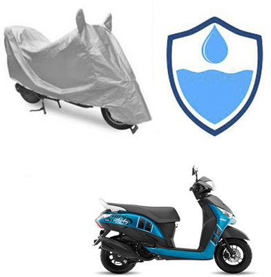 Atulit enterprises Two Wheeler Cover for Yamaha(Alpha, Silver)