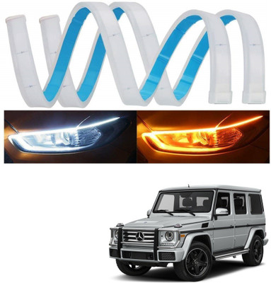 KOZDIKO DAY TIME RUNNING LIGHT 60CM SET OF 2 PCS FOR MERCEDES BENZ G-CLASS Headlight Car LED for Mercedes Benz (12 V, 55 W)(Universal For Car, Pack of 2)
