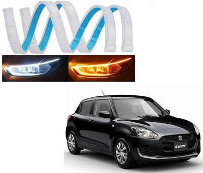 KOZDIKO DAY TIME RUNNING LIGHT 60CM SET OF 2 PCS FOR MARUTI SUZUKI SWIFT 2018 Headlight Car LED for Maruti Suzuki (12 V, 55 W)(Swift, Pack of 2)