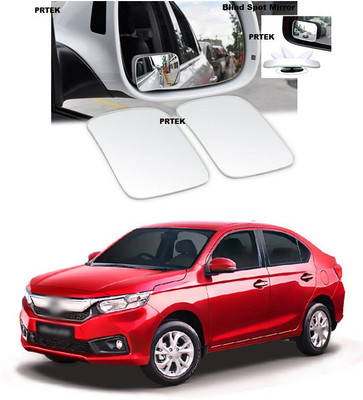 PRTEK Manual Blind Spot Mirror For Honda Amaze(Interior, Exterior)