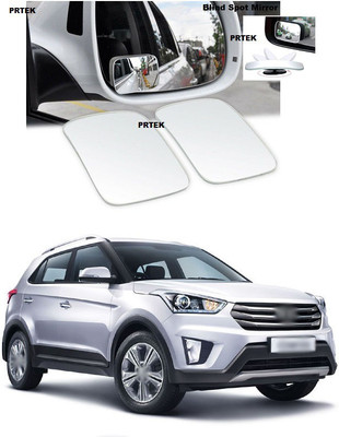 PRTEK Manual Blind Spot Mirror For Hyundai Creta(Interior, Exterior)