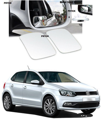 PRTEK Manual Blind Spot Mirror For Volkswagen Polo GT(Interior, Exterior)