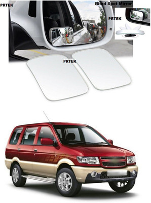 PRTEK Manual Blind Spot Mirror For Chevrolet Tavera(Interior, Exterior)