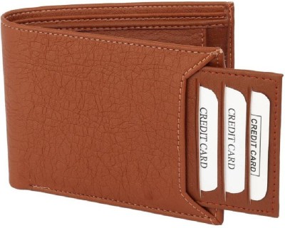 Xlivo Men Casual Tan Artificial Leather Wallet(6 Card Slots)