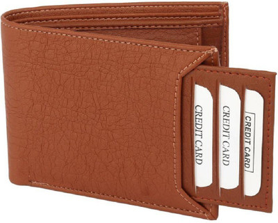 ShopMore Men Tan Artificial Leather Wallet(6 Card Slots)