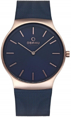 OBAKU OBAKU ROLIG OCEAN Quartz Blue Round Dial Men's Watch- V178GXVLML Obaku Ocean V178GXVLML Watch Analog Watch  - For Men