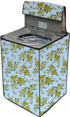 AAVYA UNIQUE FASHION Top Loading Washing Machine  Cover(Width: 66.04 cm, White,Gold)