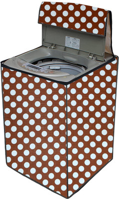 AAVYA UNIQUE FASHION Top Loading Washing Machine  Cover(Width: 66.04 cm, Brown,White)