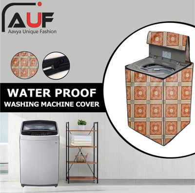 AAVYA UNIQUE FASHION Top Loading Washing Machine  Cover(Width: 60.96 cm, Red,White)