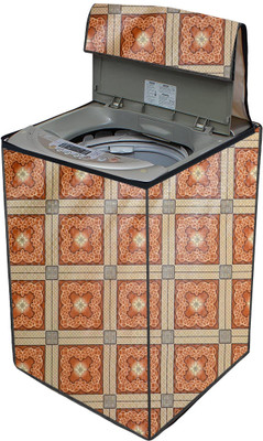 AAVYA UNIQUE FASHION Top Loading Washing Machine  Cover(Width: 58.42 cm, Red,White)
