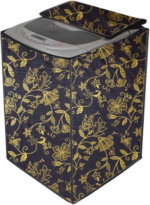 Auf Top Loading Washing Machine  Cover(Width: 60.96 cm, Black,Gold)