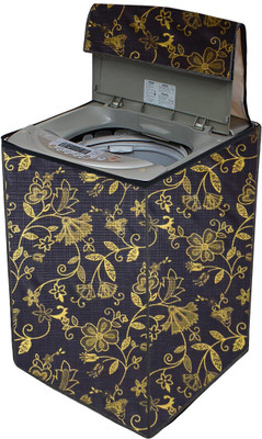 Auf Top Loading Washing Machine  Cover(Width: 59.69 cm, Black,Gold)