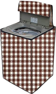 AAVYA UNIQUE FASHION Top Loading Washing Machine  Cover(Width: 66.04 cm, Brown,White)