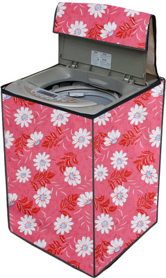 AAVYA UNIQUE FASHION Top Loading Washing Machine  Cover(Width: 59.69 cm, Pink,White)