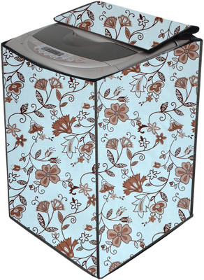 Auf Top Loading Washing Machine  Cover(Width: 60.96 cm, White,Brown)