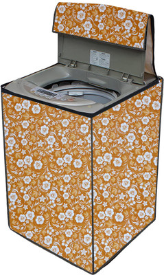AAVYA UNIQUE FASHION Top Loading Washing Machine  Cover(Width: 66.04 cm, Orange,White)