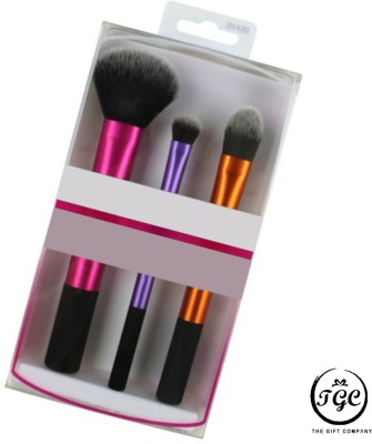 TGC THE GIFT COMPANY Travel essential fondation eyeshadow blush bronzer combo brush|eyeshadow brush|make up brush|foundation brush|blusher brush|foundation and concealer bursh|eyeshadow bleanding brush combo set|bronzer brush|professional make up combo brush(Pack of 3)