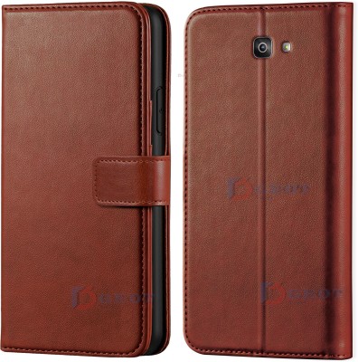 Pidgeot Wallet Case Cover for Samsung Galaxy J7 Prime 2| Inside TPU with Card Pockets | Wallet Stand | Magnetic Closure |(Brown, Shock Proof, Pack of: 1)