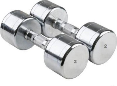 Kiraro Pair of 2KG X 2 Steel Dumbbells Fixed Weight Dumbbell(4 kg)