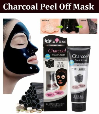 Elecsera Charcoal Purifying Cleansing Black Peel Off Mask Anti-Blackhead Suction Mask Cream - 130g (130 ml)(130 g)