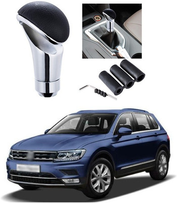 PRTEK LATHER, STEAL Gear Knob(Silver, Black)