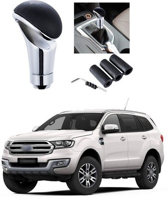 PRTEK LATHER, STEAL Gear Knob(Silver, Black)
