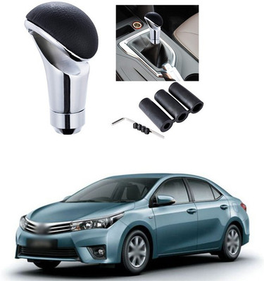 PRTEK LATHER, STEAL Gear Knob(Silver, Black)